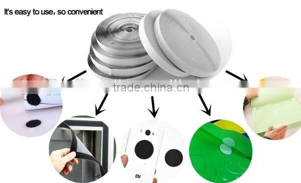 Good sticky Adhesive tape hook and loop dots back with glue