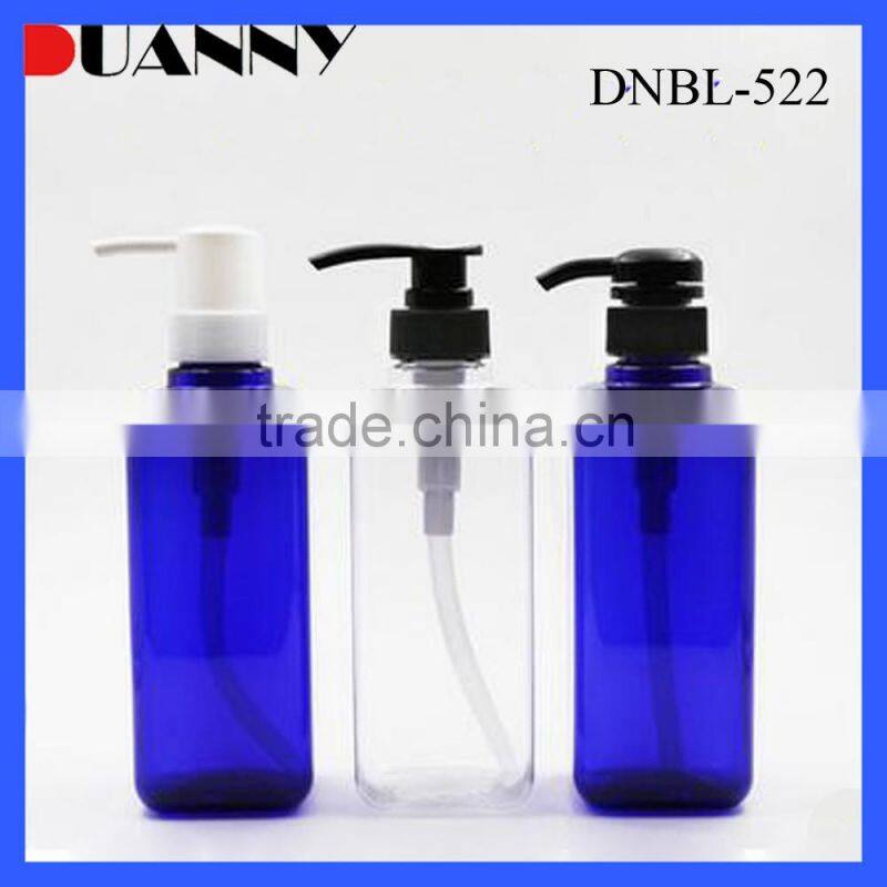 EMPTY 250ML 500ML ROUND PET PLASTIC SHAMPOO BOTTLE WITH PUMP
