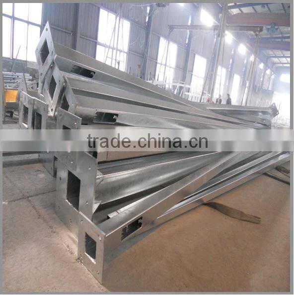 Hot dip galvanized steel street application tapered square lamp post