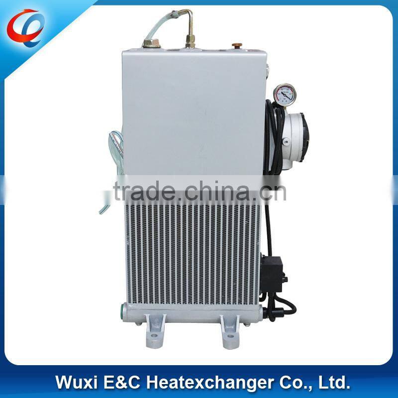 New Aluminum 15L Capapity air oil cooler for concrete mixer truck
