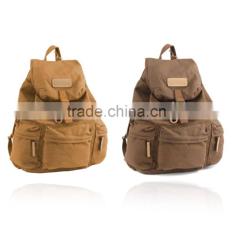 High Quality Vintage Canvas Camera Bag Backpack Travel Rucksack