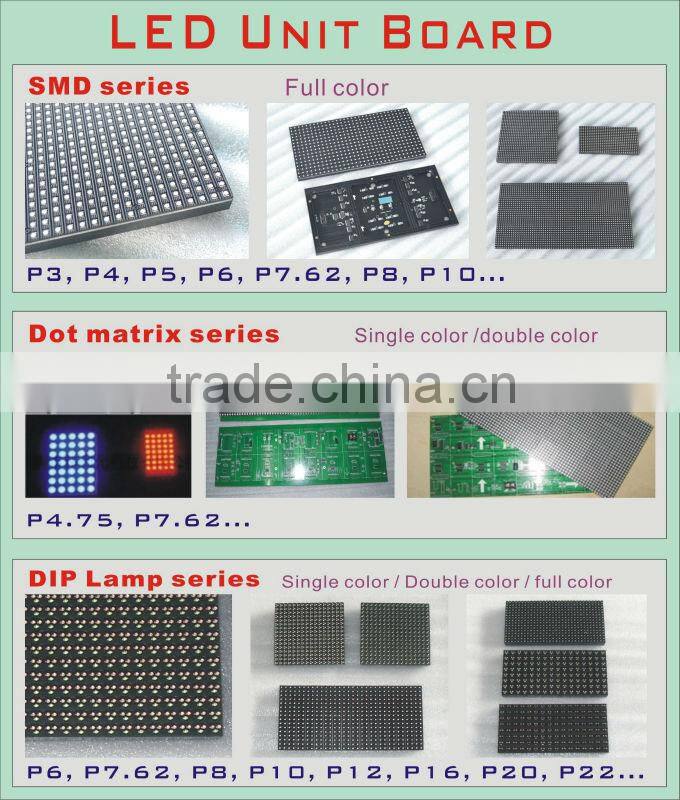 High Brightness Quality certification full color LED module/cheap price LED unit board/P10 full color unit board-SMD