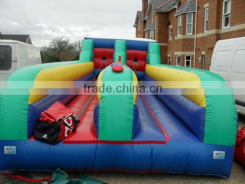 2 people inflatable bungee run game outdoor sports