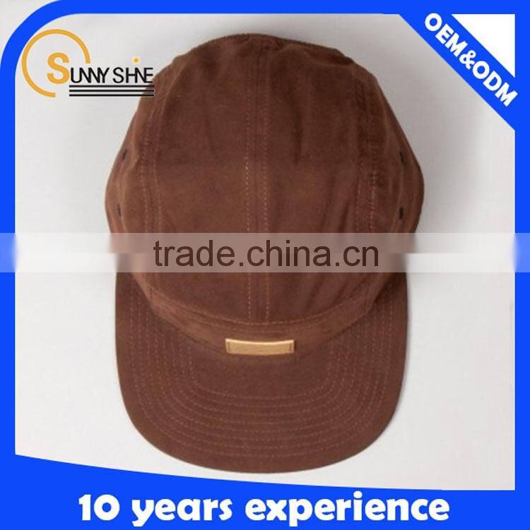 Custom suede brim snapback hats wholesale high quality suede cap