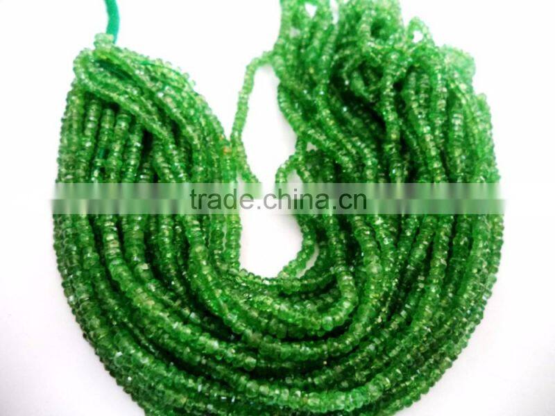 HANDMADE NATURAL BLUE FIRE LABRADORITE 3-4MM RONDELLE FACETED LOOSE BEADS STRAND