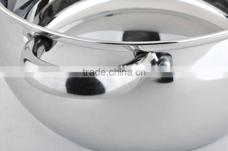 Chuangdong satin polish 12pcs cookware set