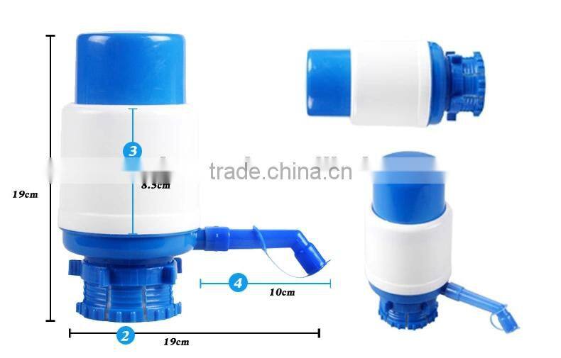 Portable manual water pump for bottled water