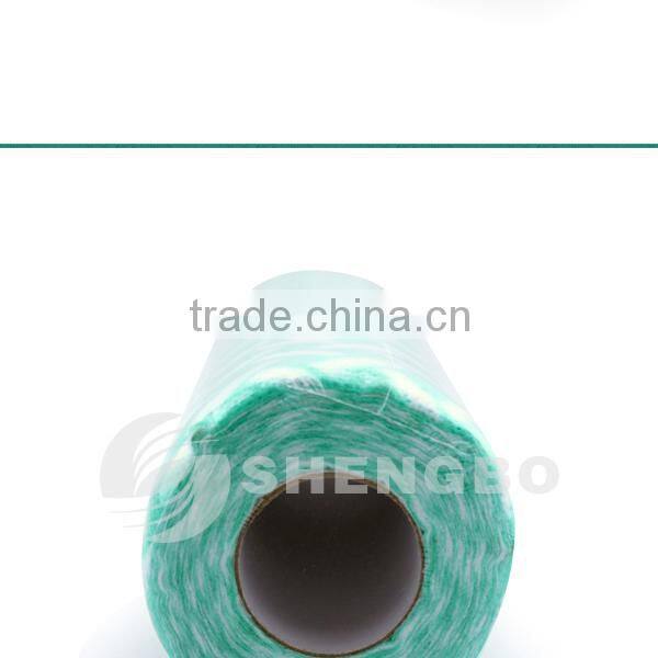 Hand clean soft towel roll 25*30cm blue green