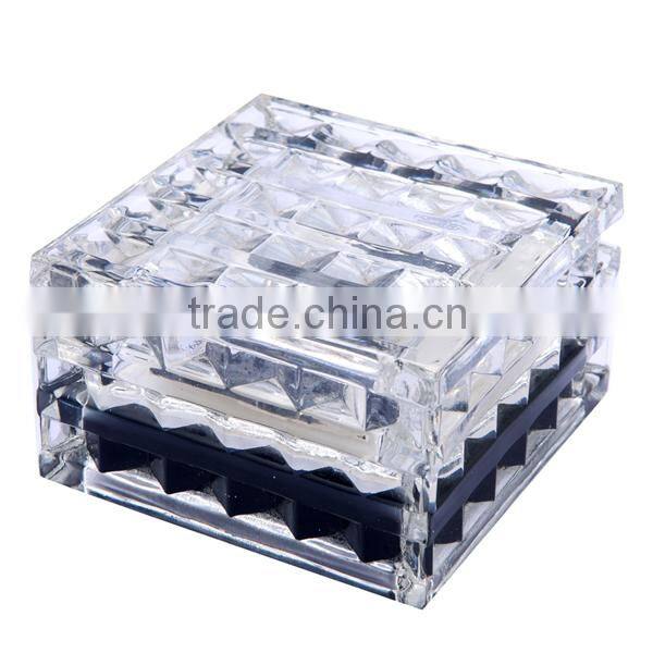 Square frosted Glass Solar Powered LED Underground Paving Light and outdoor led garden light