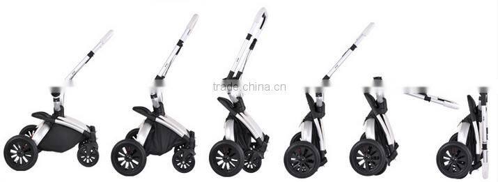 2016 Luxury Leather Baby Stroller, Hot Selling Baby Stroller 3 in 1 With EN Certificate