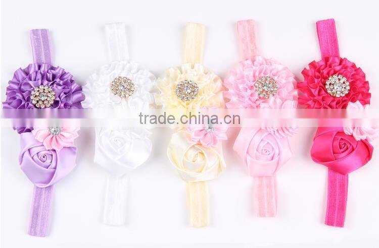 double elegant flowers elastic pony hair bands hair accessories for dreadlocks