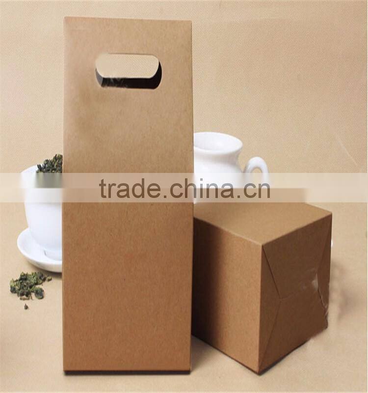 kraft paper bag with clear window/ flower tea packaging bag