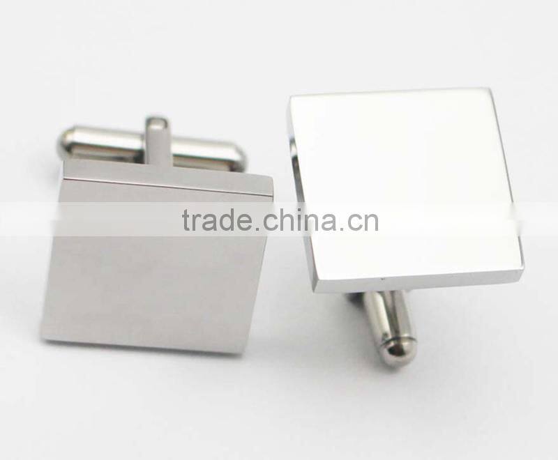 Cufflinks wholesale laser engraved stainless steel cufflink New design laser cufflink