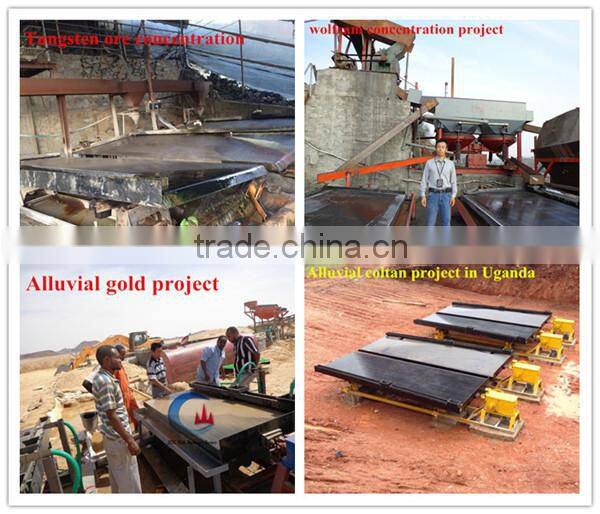 shaker table concentrator for Tin separation plant