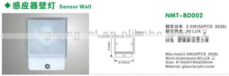 Motion Sensor Led wall Light Led 2.5w Professional Sensor Light New Arrival !
