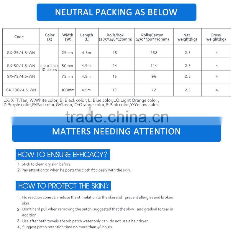 Vet Adhesive Nonwoven Colored Elastic Compression Cohesive Bandage