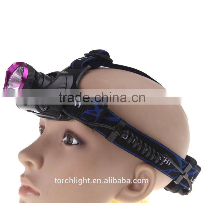 CRE E XM-L T6 LED Rechargeable Headlamp Headlight 2000LM with Car/AC Charger