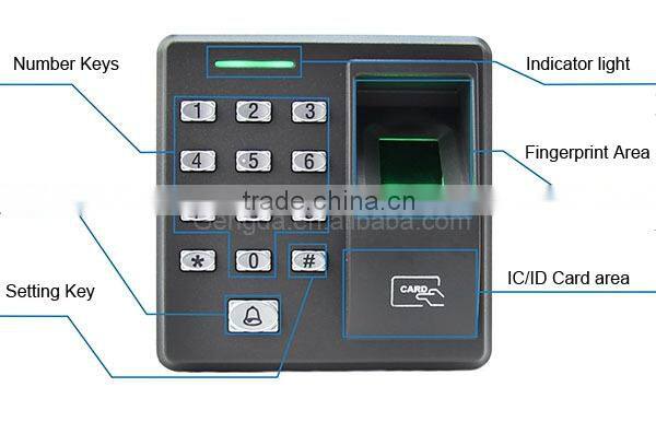 Security Both fingerprint and password digital kgypad time attendance