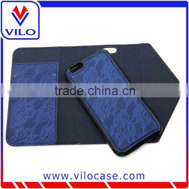 Luxury high quality wallet leather case for iphone 6s