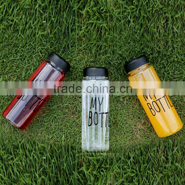Custom Logo BPA free Tritan Fruit Juicer Plastic Bottle