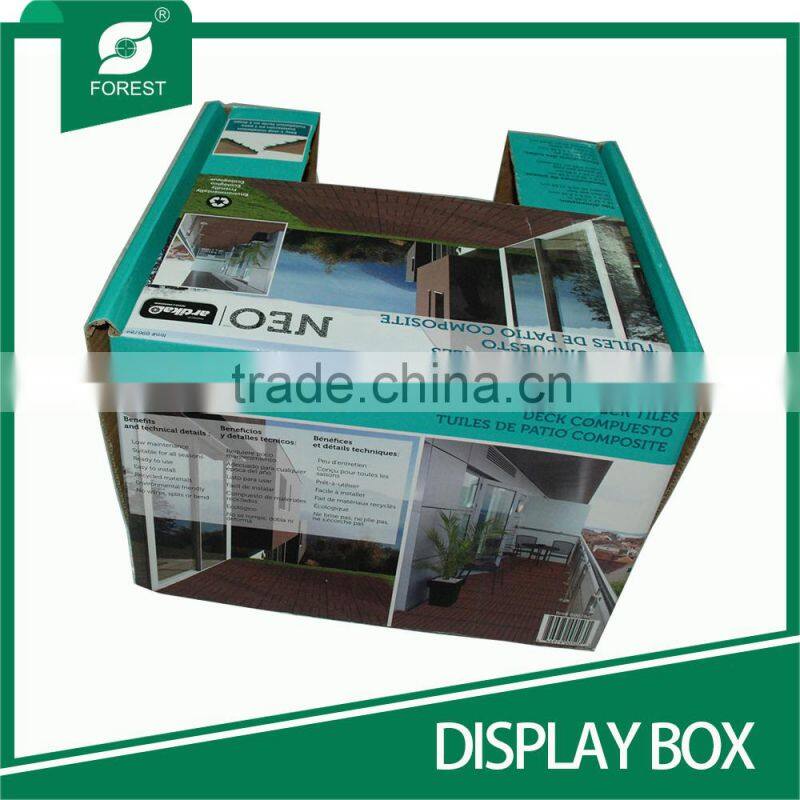 CUSTOM ACCEPT ORDER FOLED CORRUGATED DISPLAY BOX FOR HOME APPLIANCE
