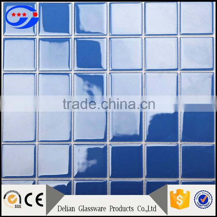 Parquet Feature and Irregular Shape Water Jet Glass Mosaic