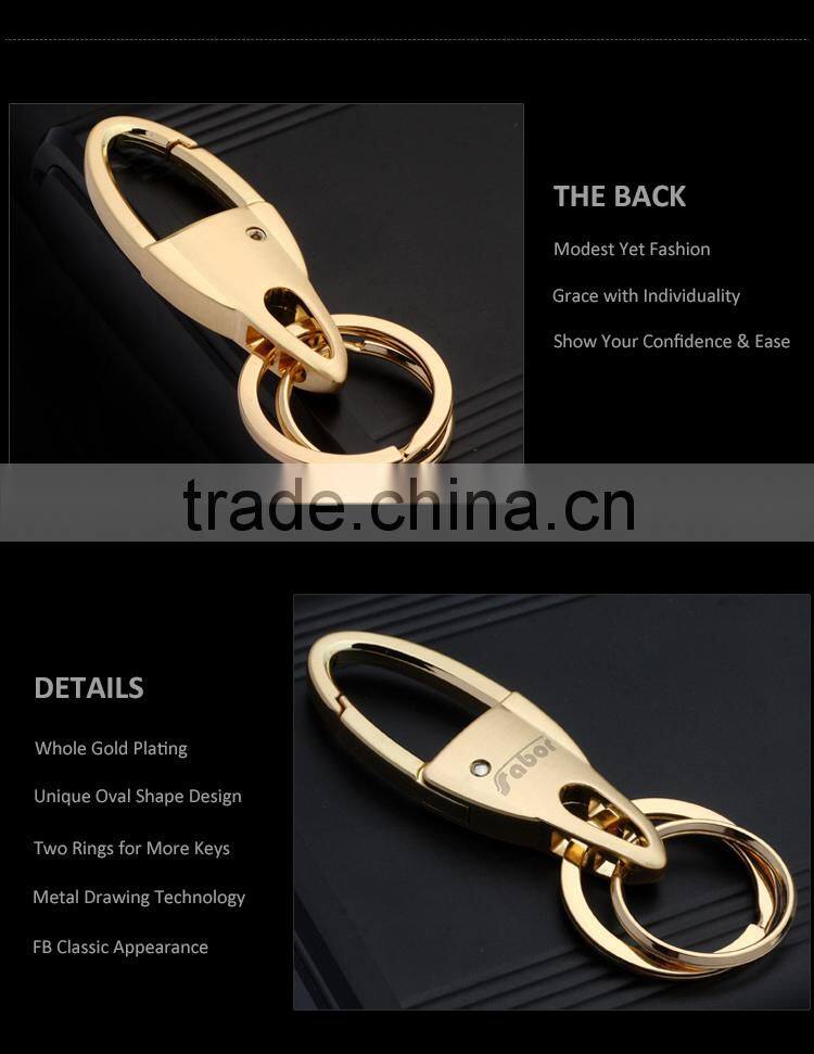 Whole Gold Plating Decorative Metal Key Chain
