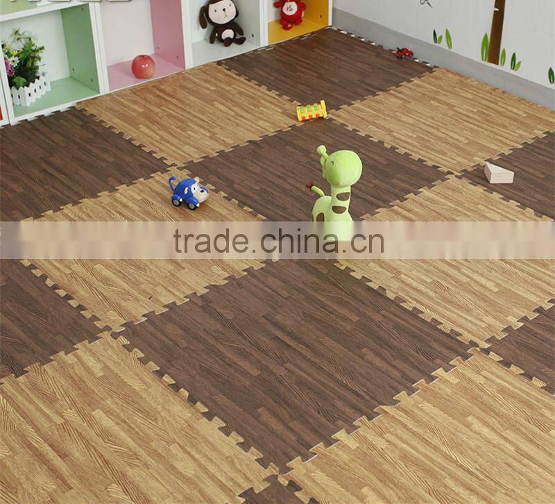 natural wood grain eva floor mat for house hold