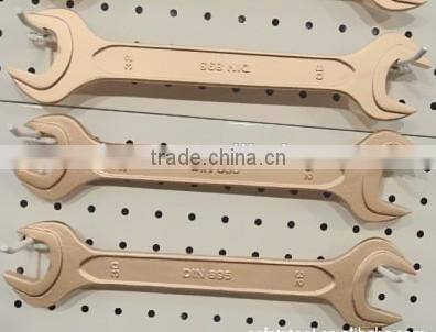 Nonsparking double open end spanner