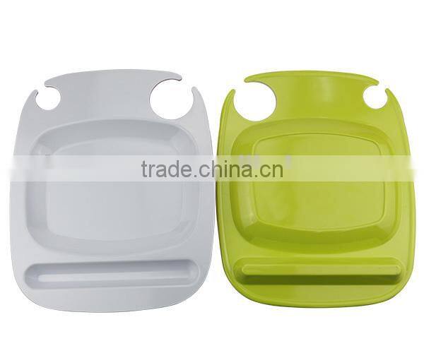 100% Melamine Plastic Wine Glass Holder Plate