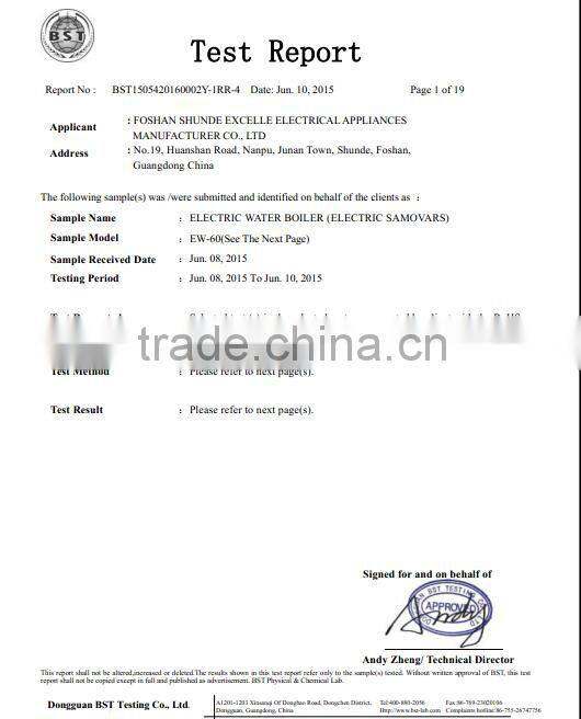 8L home/ office use double layer rapid portable electric drinking water boiler