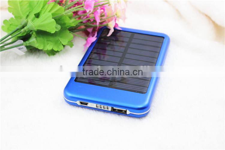Portable universal solar charger, factory outlet price solar phone charger, green energy solar power bank