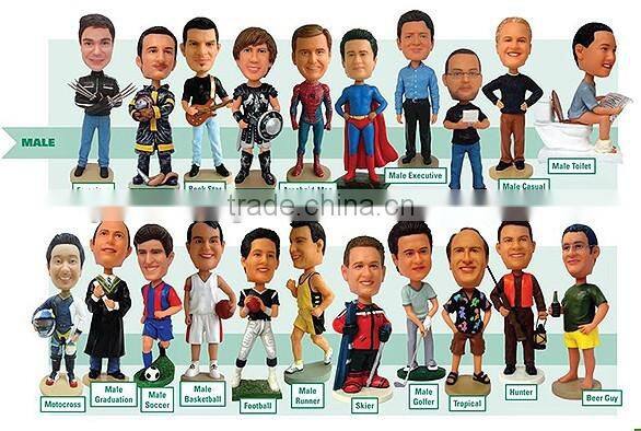 Personalized Handmade Bobble Head Resin Crafts Custom Bobbleheads