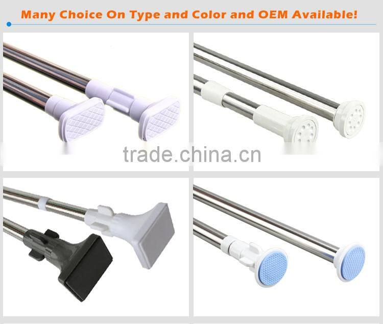 Strong OEM service Metal Extendable bathroom shower curtain rod