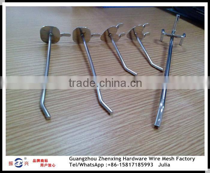 Hot Promotion single cardboard display chrome hook ZX-GG08