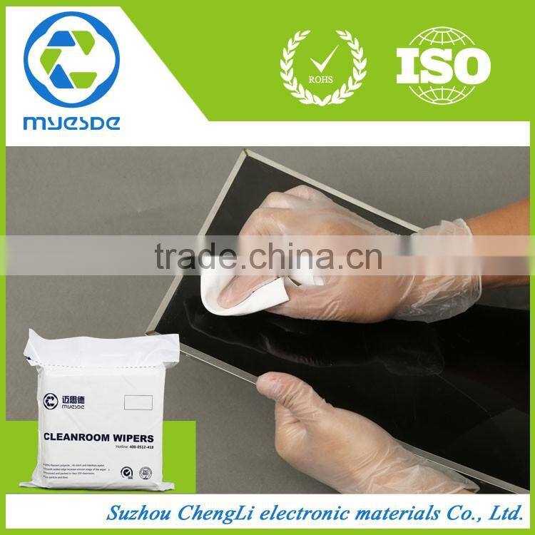 1009SLE disposable lint-free 100% polyester Cleanroom wiper cloth