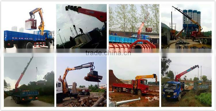 high quality 10 ton cargo crane truck/pickup truck bed hoist/telescopic boom crane