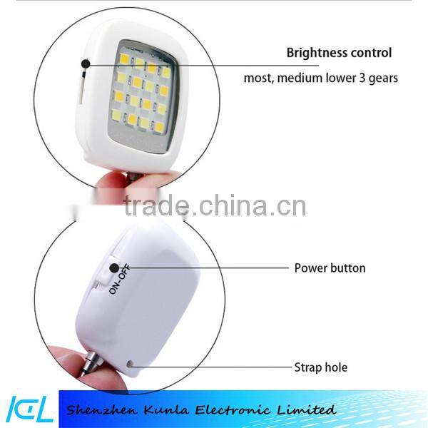 Camera Flash Light For IOS Android Mini Portable 3.5mm Jack Smart Selfie 16 LED Camera Flash Light