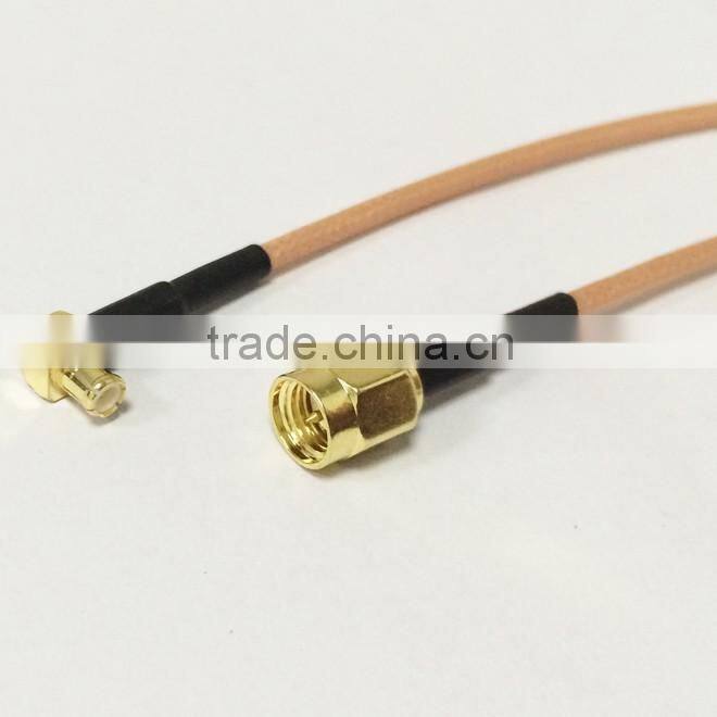 High performance SMA female to male right angle MCX RF Pigtail Coaxial Cable RG316