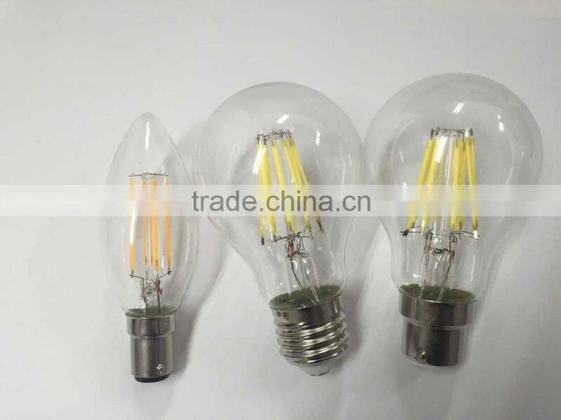 LED edison bulb 8w sapphire substrate led filament
