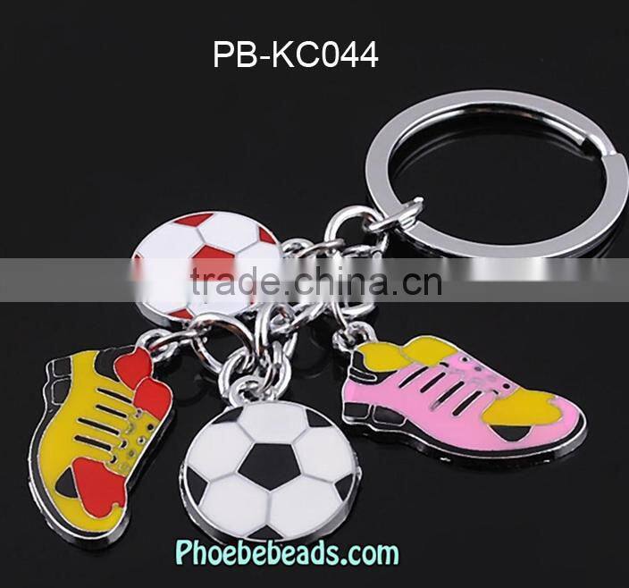 Wholesale Popular Bunch Three Heart Crystal Love Key Chain PB-KC043