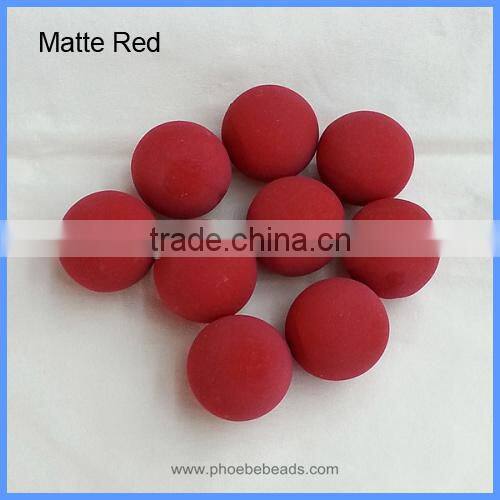 18mm Matte Round Copper Sound Bell Ball Beads For Hollow Chime Box Angel Cage Pendant Pregnancy Necklace BASB-M18mm