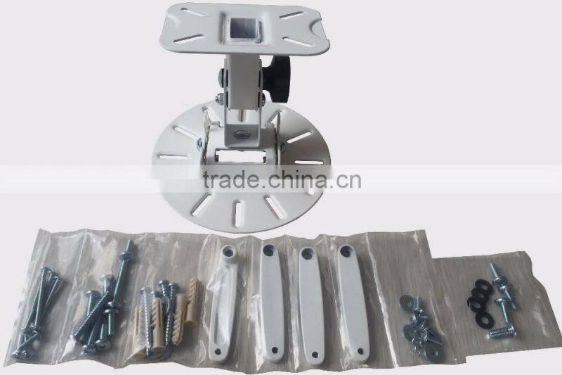 Universal adjustable steel wall mount projector bracket