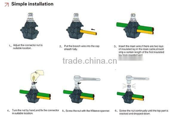 Insulating Piercing Connector IPC Cable Clamp, Clamp Connector Waterproof Connector