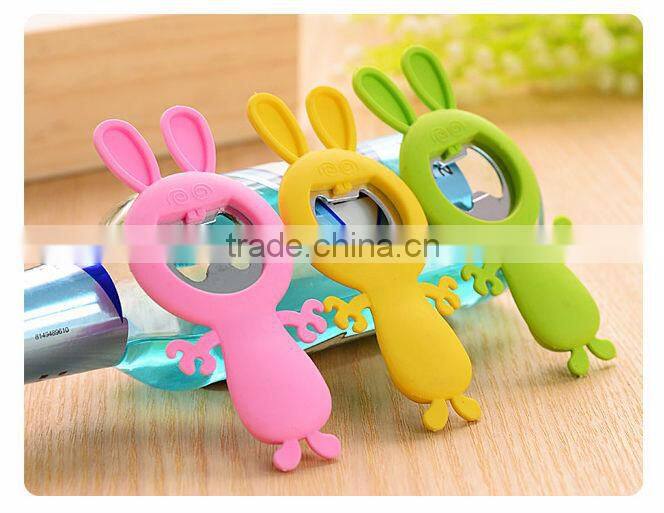 rabbit mouth sexy bottle opener/pvc bottle opener/multicolor bottle opener