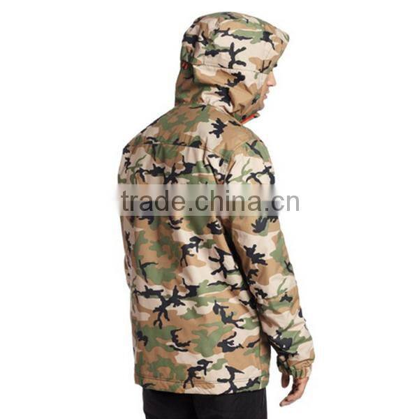 JSX211 Factory price outdoor men waterproof camouflage ski wear