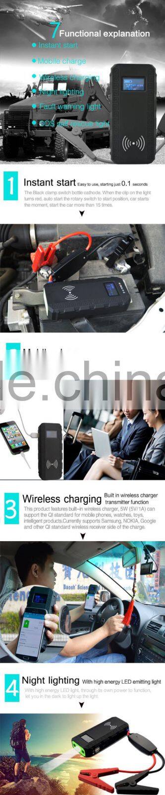 Wholesale 12V Car Power Bank Emergency Jump Starter Multi-function Portable Mini Car Battery Jump Starter