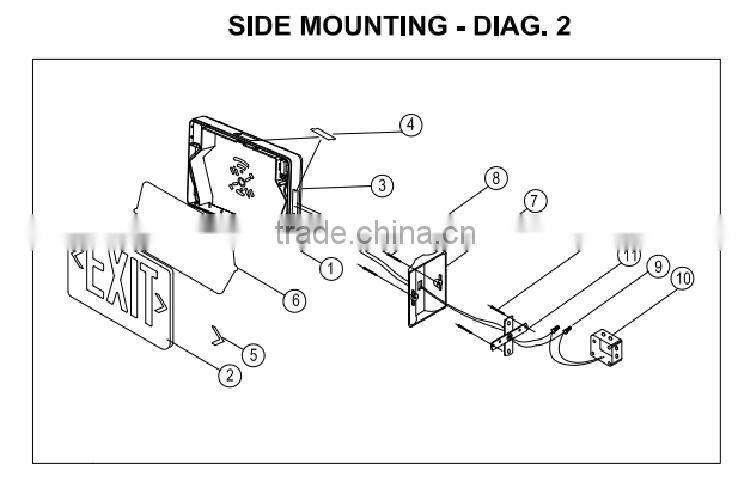 Ni-Cd Battery Best Quality Ceiling Mounted Led Emergency Exit Sign