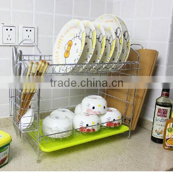 Stainless steel dish rack modular kitchen decorative display racks