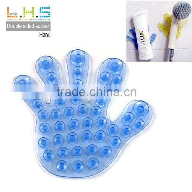 Hand shaped Magic Double-sided Sucker, sucker bathroom